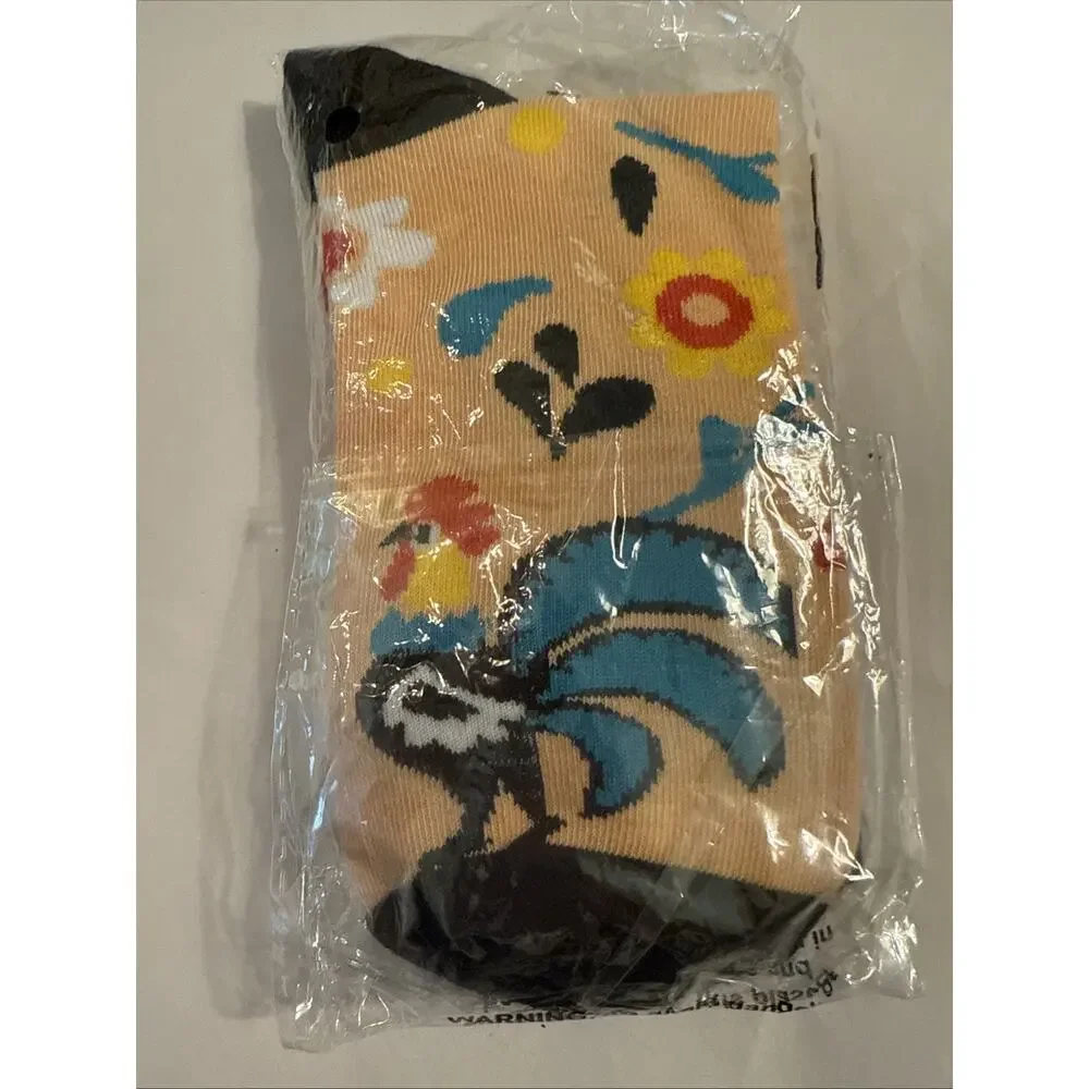 Unisex Peach And Teal Chicken Novelty Socks Cotton 98% Size 6-10